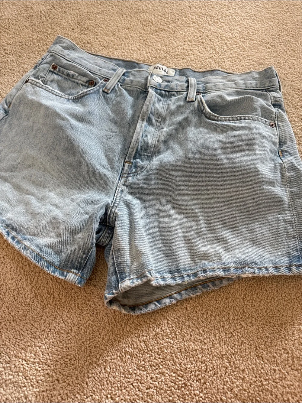 Agolde Parker Long Jean Short Twister Size 28 - Picture 8 of 13